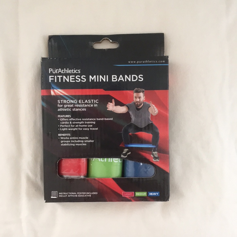 PürAthletics Fitness Mini Bands